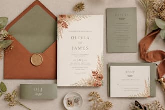 design wedding invitations, templates, and cards for etsy
