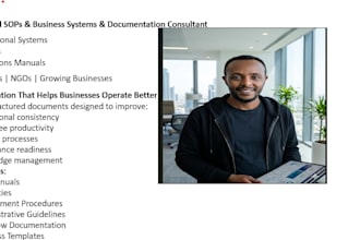 create professional sops, policy manuals and operations documentation