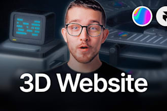 design interactive 3d animated webflow website threejs and spline