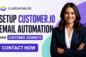 setup customer io email automation and customer journeys