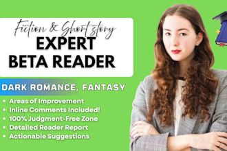 be your expert beta reader for horror, taboo, dark romance, and fantasy