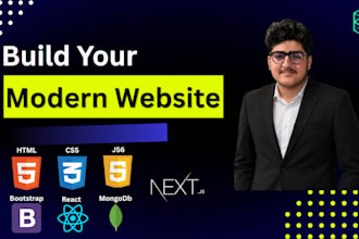do website development as a full stack developer, front end, backend developer