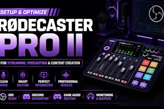 setup and optimize rodecaster pro ii for obs streaming and audio