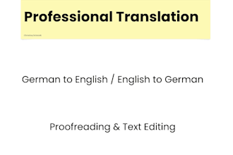 proofread and edit your german text