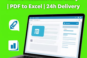 do accurate data entry and excel work for you