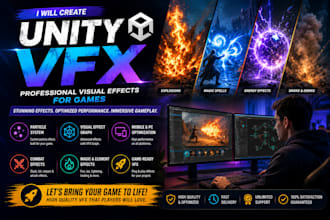 create stunning unity vfx, particle effects and visual effects