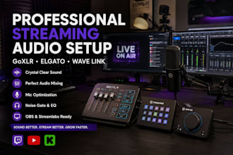 setup goxlr, elgato wave link, wave xlr, and streaming audio professionally
