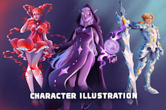 create stylized fantasy and dnd character art