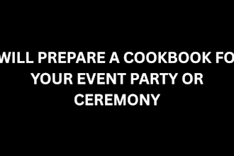 prepare cookbook for your ceremony