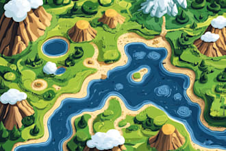 design a map in vector format, location map