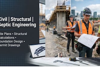 do US civil structural septic engineering site plan design