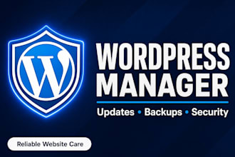 provide wordpress maintenance and website management