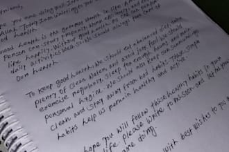 neat handwriting for assignments