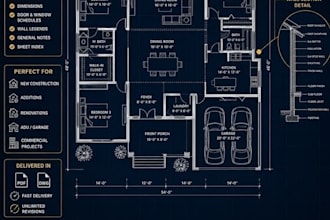 convert hand sketch, PDF or image into autocad dwg drawing