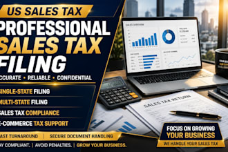 prepare and file your US sales tax return professionally