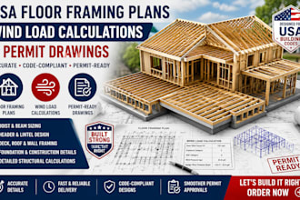 lic ense usa floor framing plans wind load calculations per mit drawings