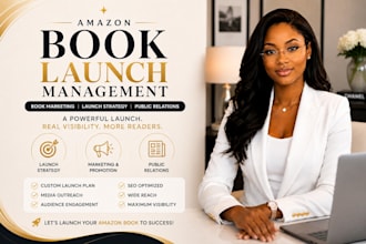 do amazon book launch management, book marketing and public relations