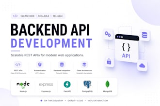 develop rest API using nodejs or fastapi