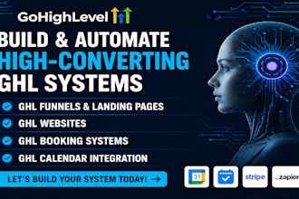 build gohighlevel funnels landing pages websites booking systems click funnels