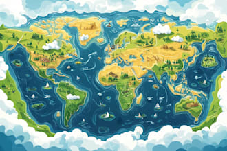 professionally draw map illustration or site plan