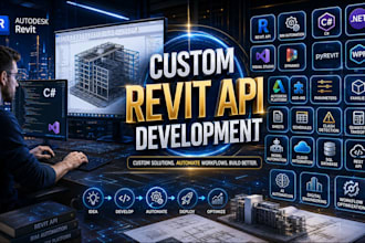 develop revit api plugin, bim automation, c addin and custom revit tools