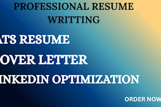 craft a professional resume, cover letter and linked   in