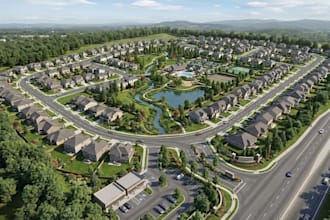 create 3d site plan landscape design and master plan visualization