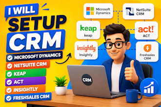 setup hubspot microsoft dynamics netsuite crm keap act insightly freshsales crm