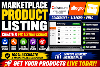 create cdiscount allegro fnac marketplace fix cdiscount issue product listing