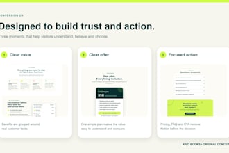design a conversion figma landing page for your saas