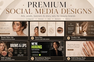 design luxury social media posts and ads