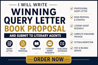 write winning query letter book proposal and submit to literary agents