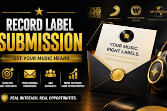 research and submit your music to record labels worldwide