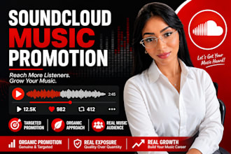 do organic music promotion and soundcloud promotion for soundcloud music