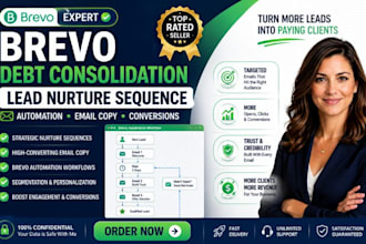 create a brevo debt consolidation lead nurture sequence that concerts