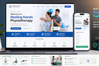 design physiotherapy website , patient portals