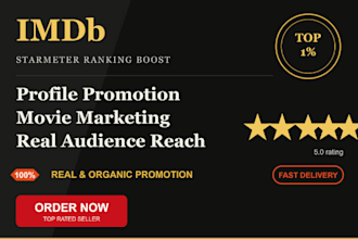 promote and boost your imdb starmeter with imdb page promotion