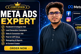 be your social media marketer, ai content creator, meta ads specialist