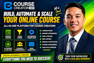 build course creator 360 gohighlevel online course membership site ghl cc360