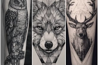 design professional creative tattoo design