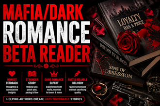 beta read mafia romance, dark fantasy romance beta reader
