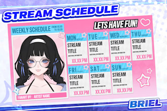 create custom stream schedule