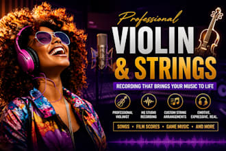 record professional violin and custom string arrangements for your music