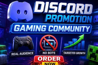 do discord server promotion, rust, apex,minecraft promotion, discord advertising
