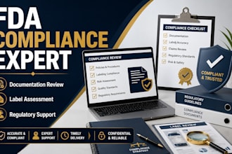 provide fda compliance documentation and regulatory support