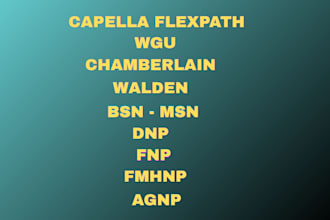 do capella, chamberlain, walden, wgu bsn msn dnp nursing and public health