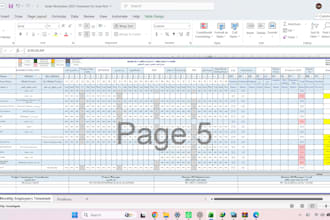 automate your excel attendance and timesheet