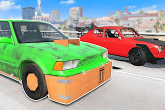 create 3d sport car for beamng drive, mods file conversion,ac 3d car,custom kits