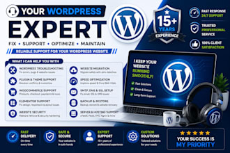 provide wordpress technical support and maintenance