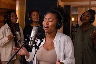 compose, sing female gospel songwriter, edm music producer, female vocalist